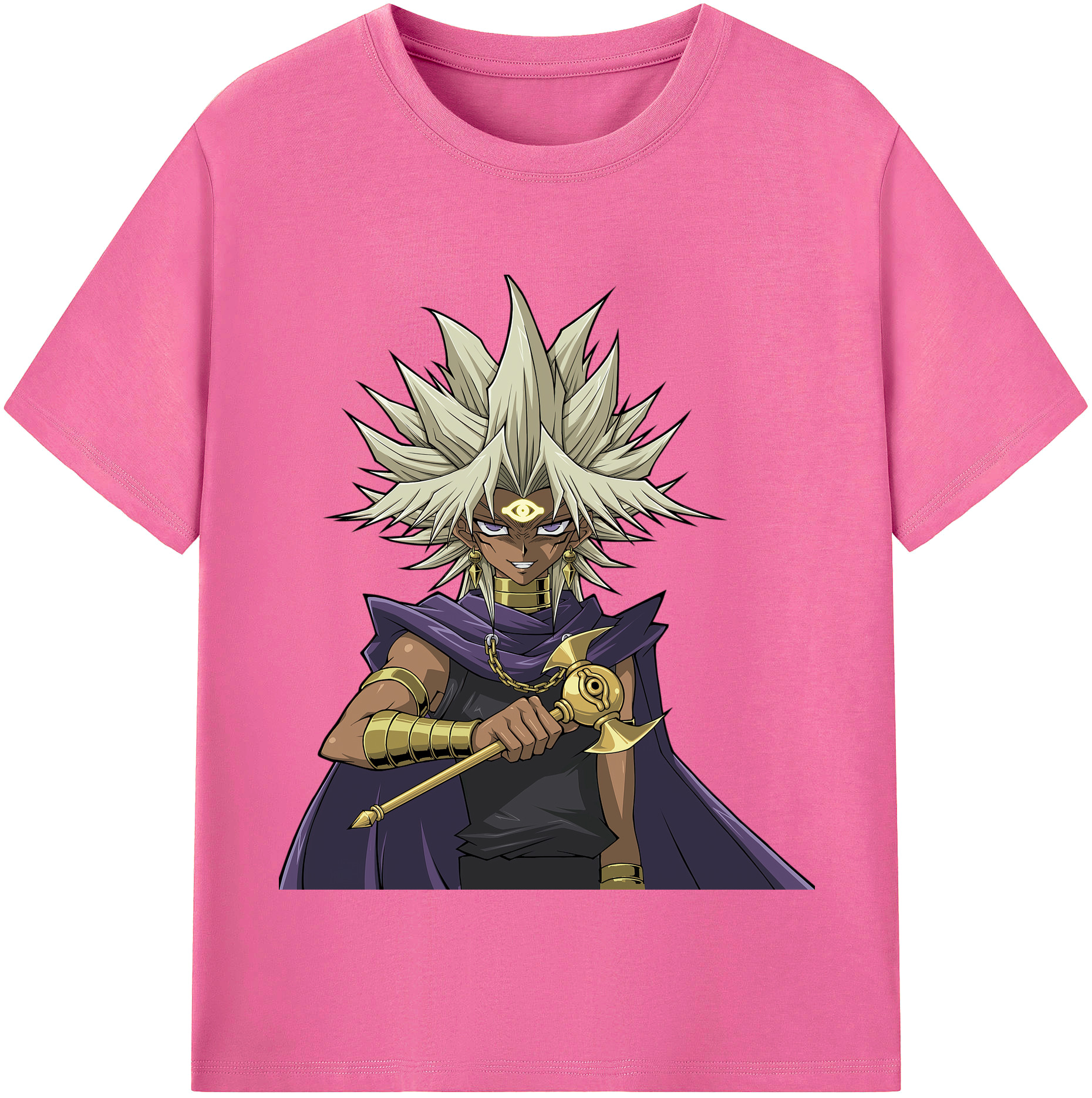 （画像用） 遊☆戯☆王 Yu-Gi-Oh! レディースカジュアルプリントTシャツ（綿100％）